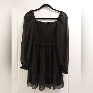 Aritzia tempest sheer mini dress (size sm)